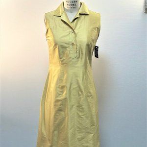 MACHINE SPUN SHIRT STYLE RAMACHINEW SILK DRESS